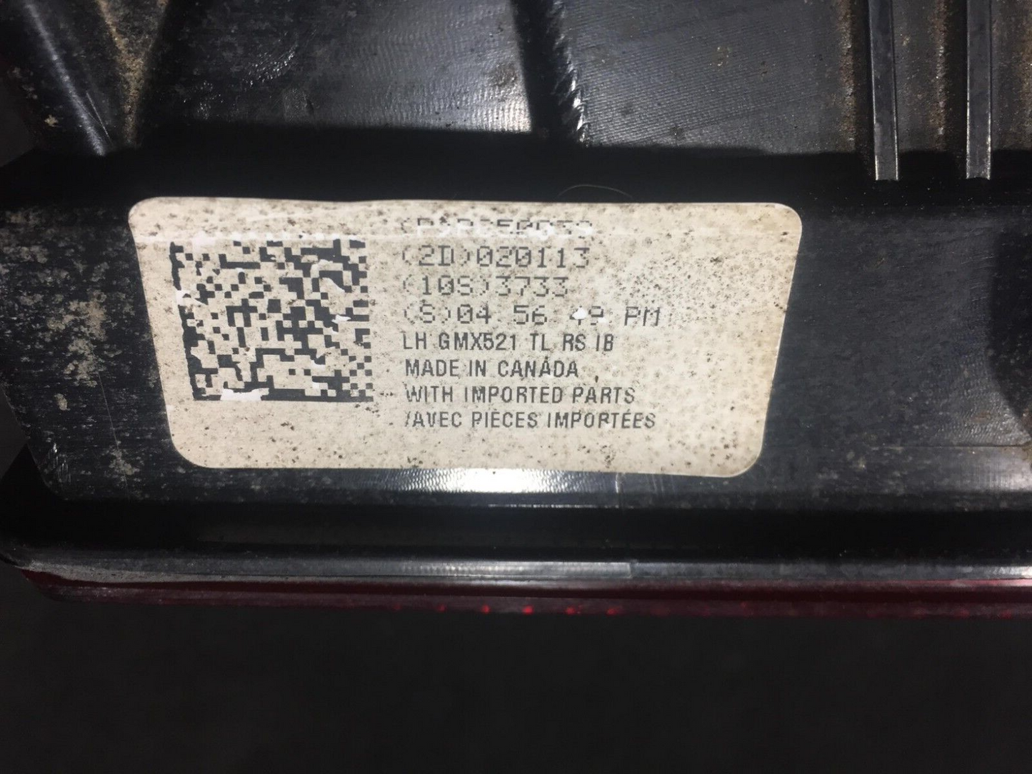 2010-2013 Chevrolet Camaro Tail Light Inner Driver Side Left OEM