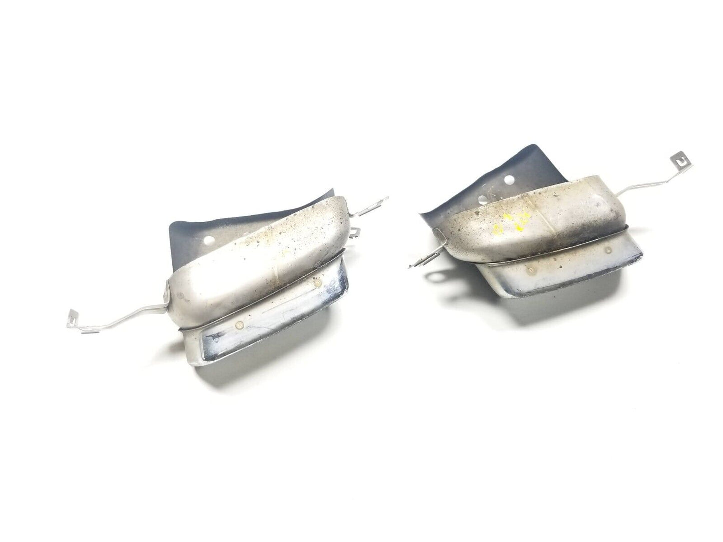 09 10 11 12 BMW 750li Rear Bumper Exhaust Muffler Trim Bezel Tip Pair OEM