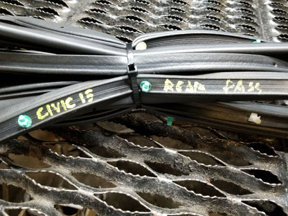 13 14 15 Honda Civic Rear Right Passenger Side Door Weatherstrip Seal OEM