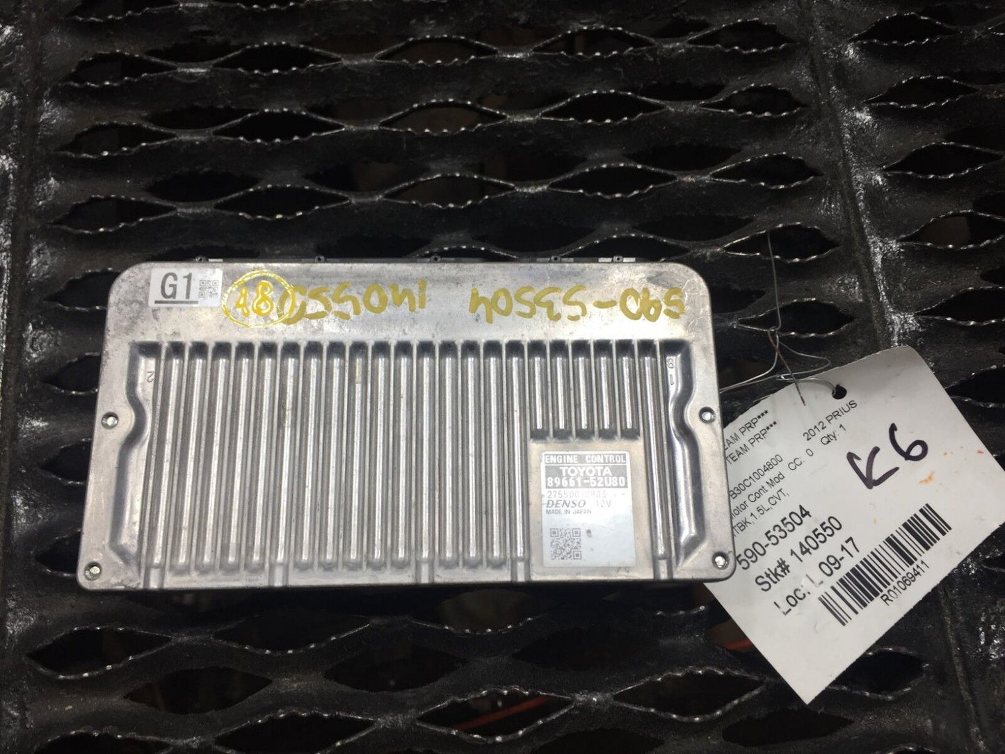 2012-2015 Toyota Prius 1.5l Engine Ecm Ecu Module OEM 89661-52u80 N18 15k