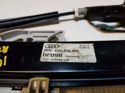 12 13 14 15 Audi A6 Rear Right Passenger Side Door Window Regulator OEM