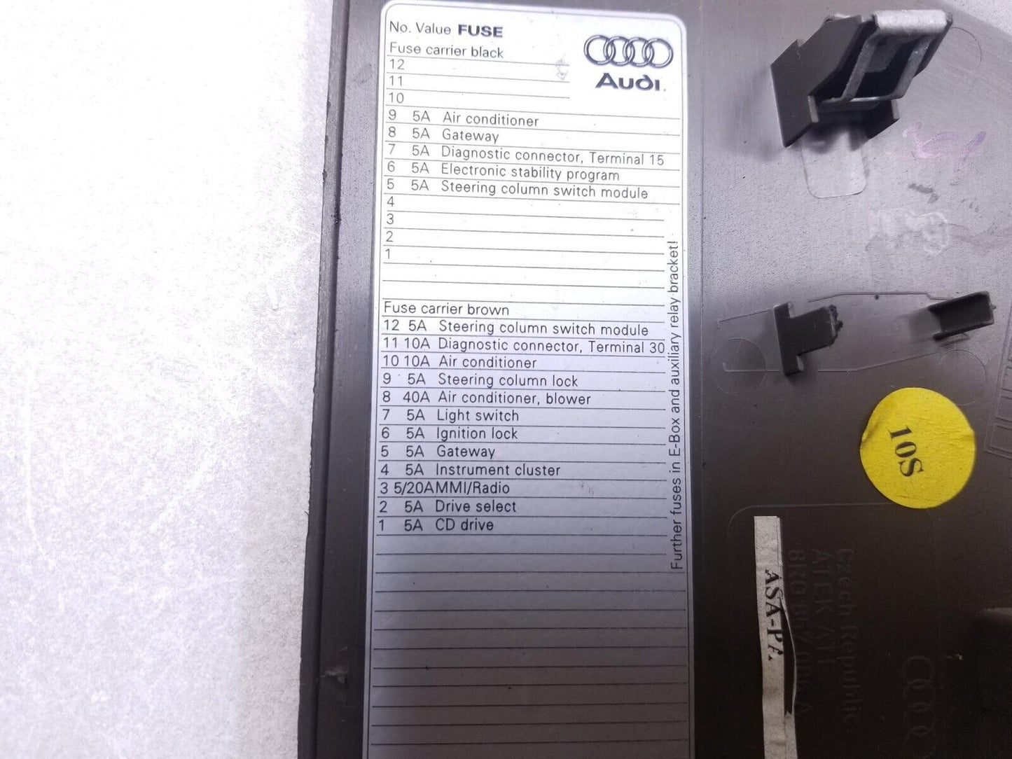 2009-2017 Audi Q5 Dash End Cap Cover Right Pass Side 8r0857086a OEM
