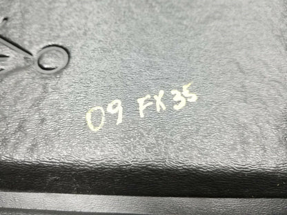 09 10 11 12 Infiniti Fx35 Rear Trunk Cargo Cover Floor Mat OEM