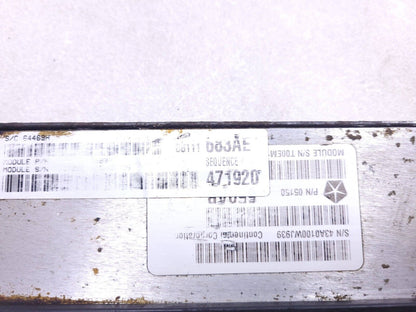 2012 Jeep Grand Cherokee Engine Control Module 3.6l At OEM