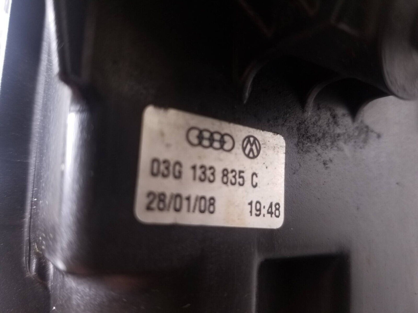 06 07 08 09 Audi A4 Air Cleaner Box & Air Flow Sensor 03g133835c 2.0l OEM