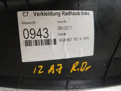 12 13 14 15 16 17 Audi A7 Rear Sill Scuff Kick Plate Cover Left Driver Side OEM