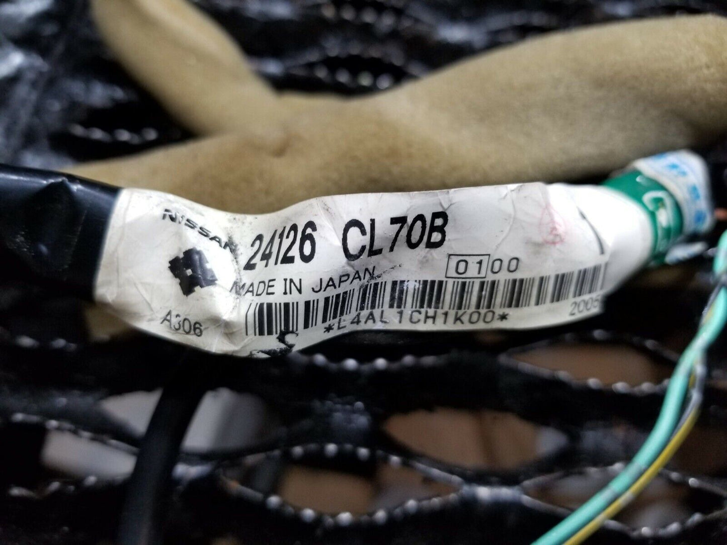06 07 08 Infiniti Fx35 Rear Right Passenger Side Door Wire Harness OEM