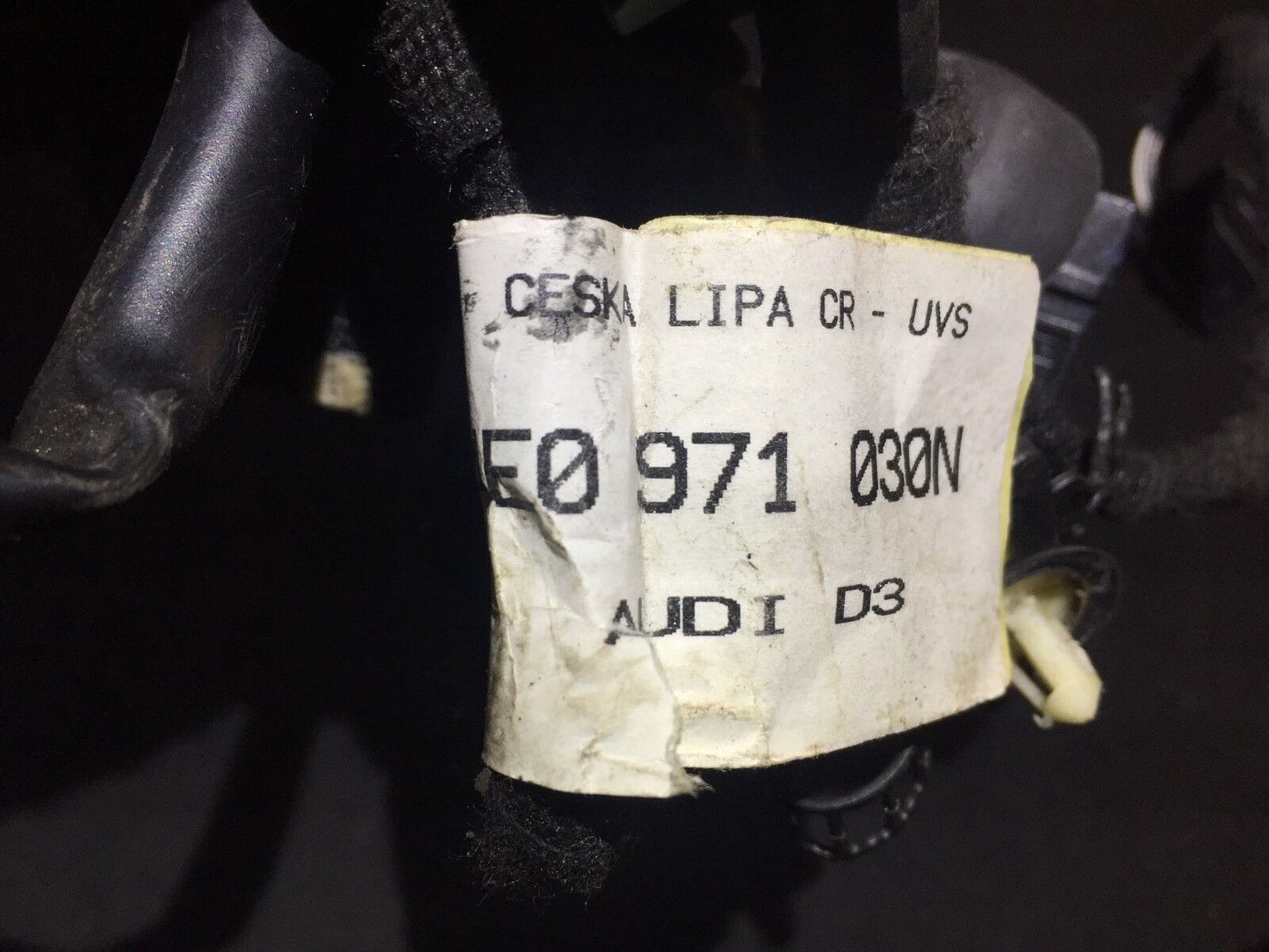 03 04 05 06 Audi A8 D3 Front Right Passenger Door Wire Harness 4e0971030 OEM