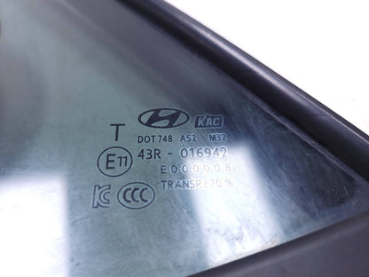 20 21 22 Hyundai Venue Rear Door Vent Window Glass Left Driver Side OEM