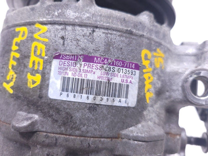 15 - 18 Dodge Challenger A/c Compressor 3.6l 68160395ae **need Pulley** OEM 87k