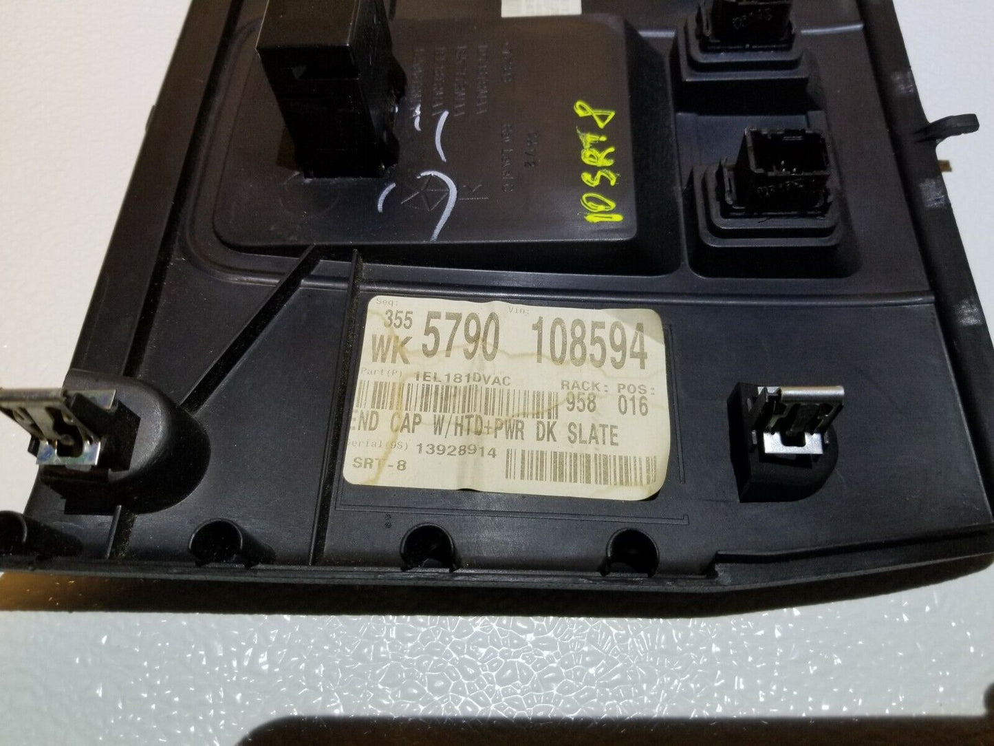 07 08 09 10 Jeep Grand Cherokee Srt8  Rear Seat Heated Switch W/ Trim Panel OEM