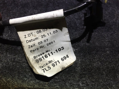 04 05 06 0porsche Cayenne Rear Right Pass Door Wiring Wire Harness 7l5971694 OEM
