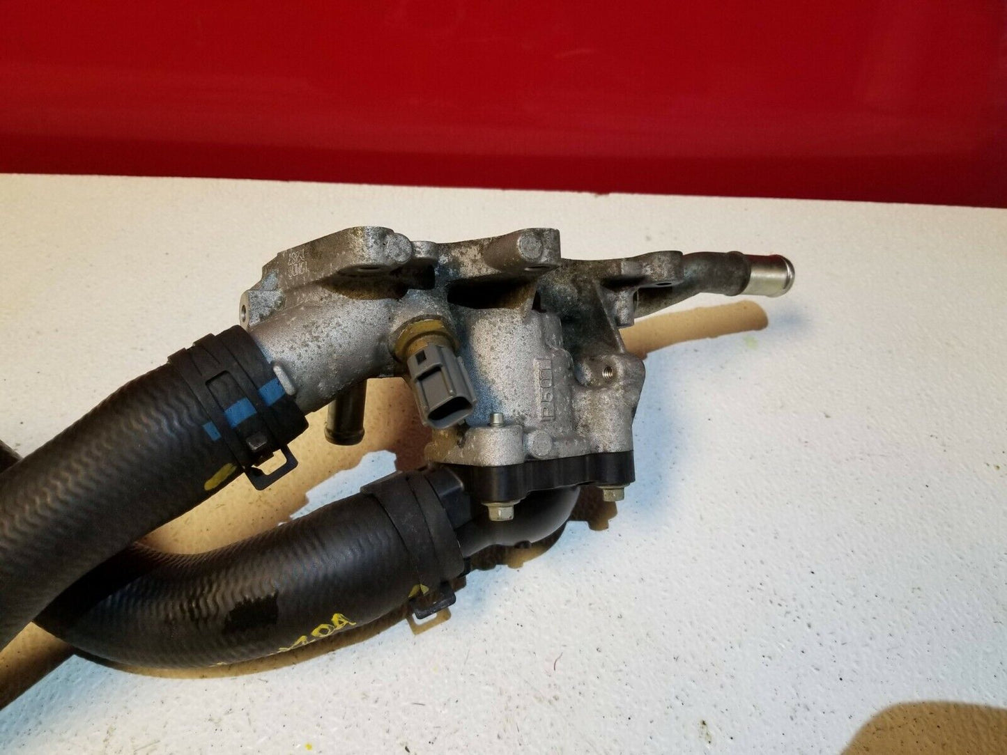 14 15 16 Mazda 3 2.0l Skyactiv Engine Thermostat Housing OEM 41k Miles