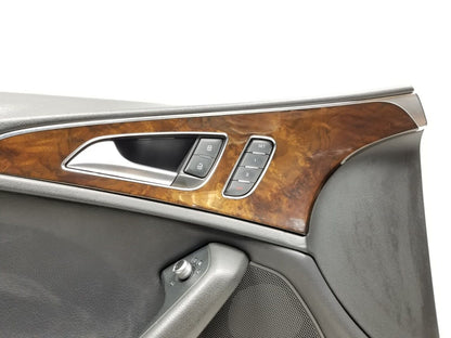 12 13 14 15 Audi A6 Front Left Driver Side Door Panel Trim W/ Master Switch OEM