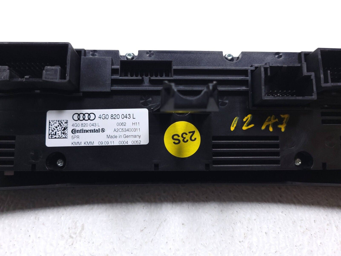 12 13 14 15 16 17 Audi A7 A/c Heater Climate Control Switch Panel 4g0820043l OEM