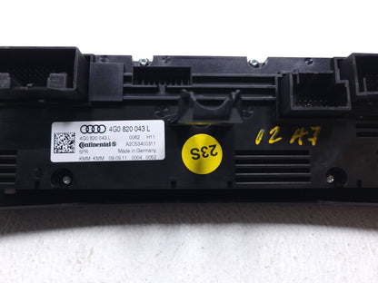12 13 14 15 16 17 Audi A7 A/c Heater Climate Control Switch Panel 4g0820043l OEM