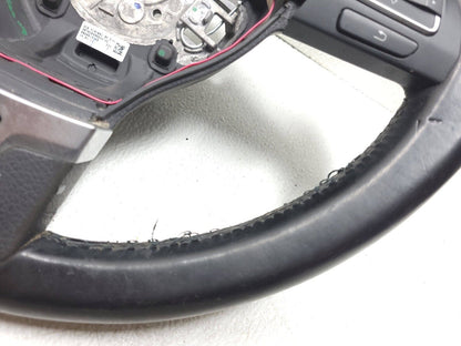 09 10 11 12 Volkswagen Cc Steering Wheel Black Leather OEM