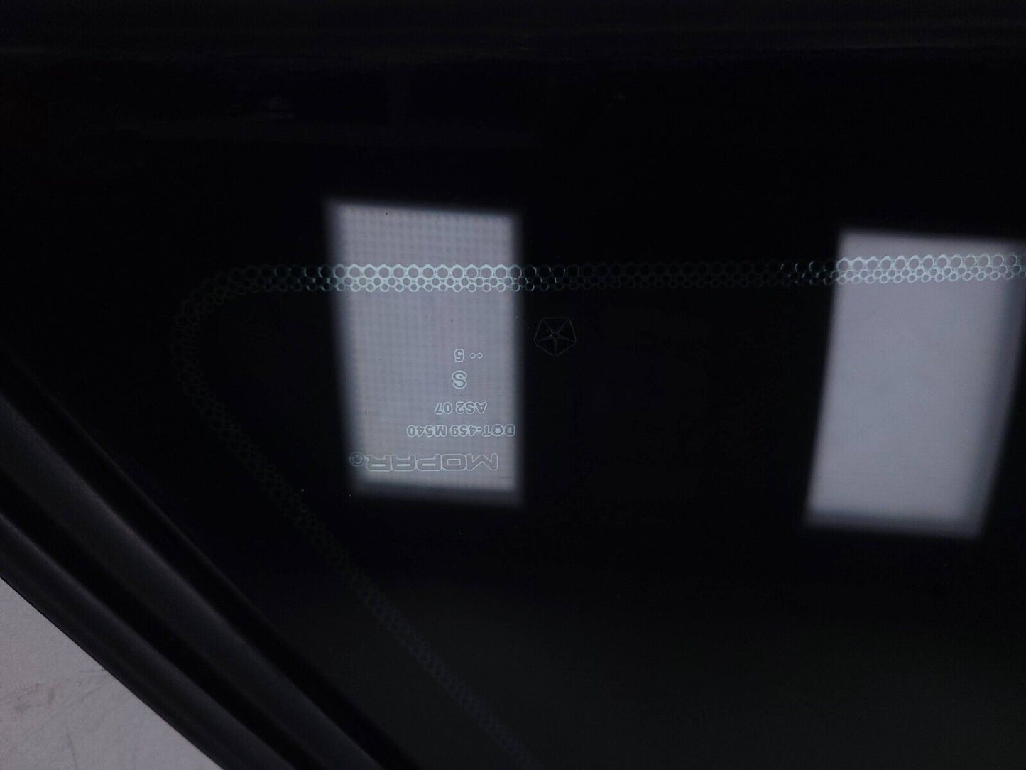 15 - 18 Dodge Challenger Rear Quarter Window Glass Left Driver Side OEM 87k