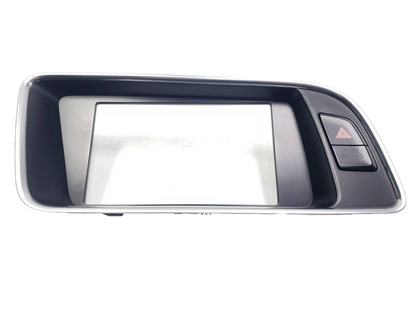 2009-2017 Audi Q5 Center Dash Display Surround Trim Bezel & Hazard Switch   OEM