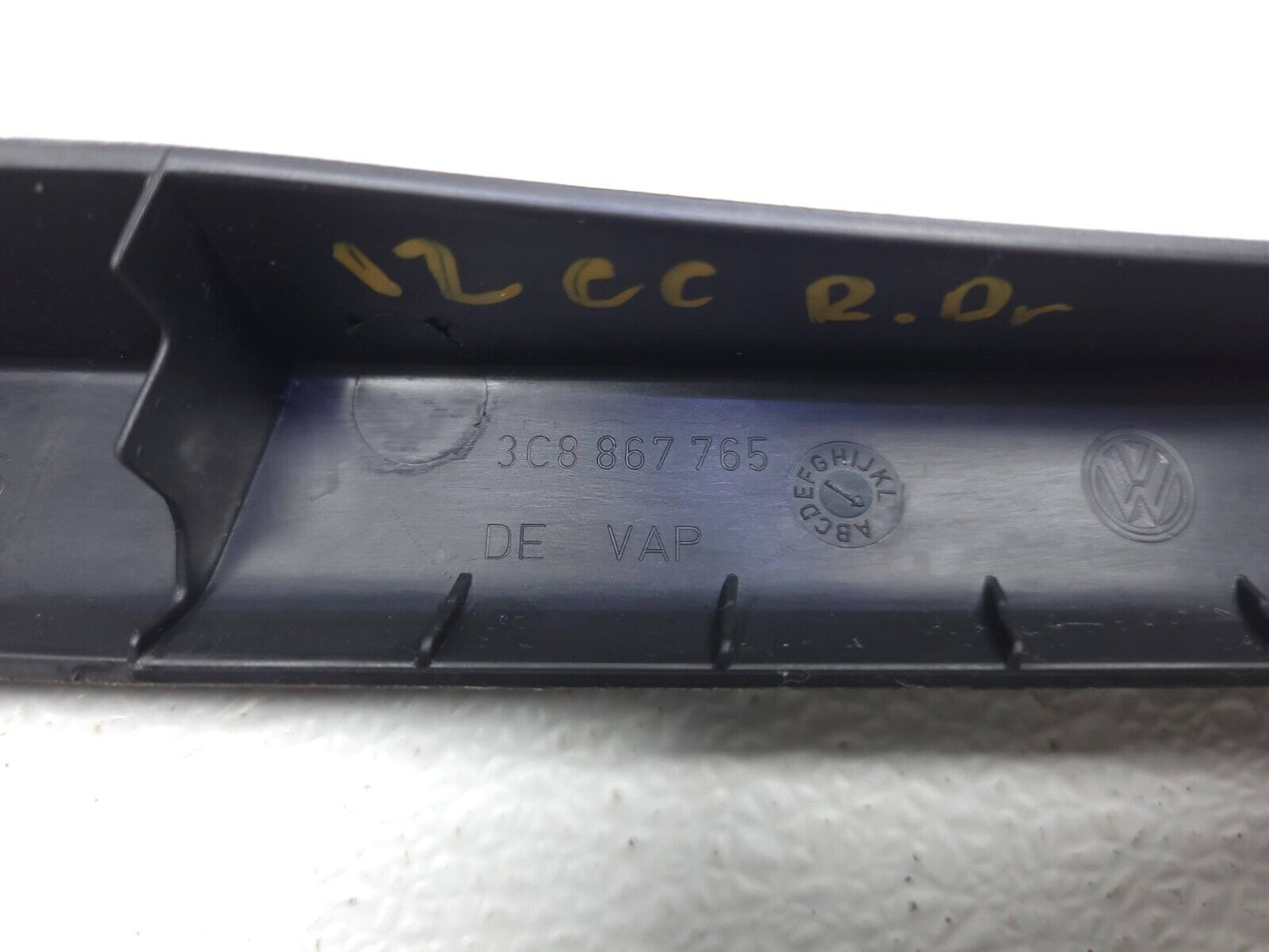 09 10 11 12 Volkswagen Cc Rear Interior Side Quarter Panel Lower Cover Trim OEM