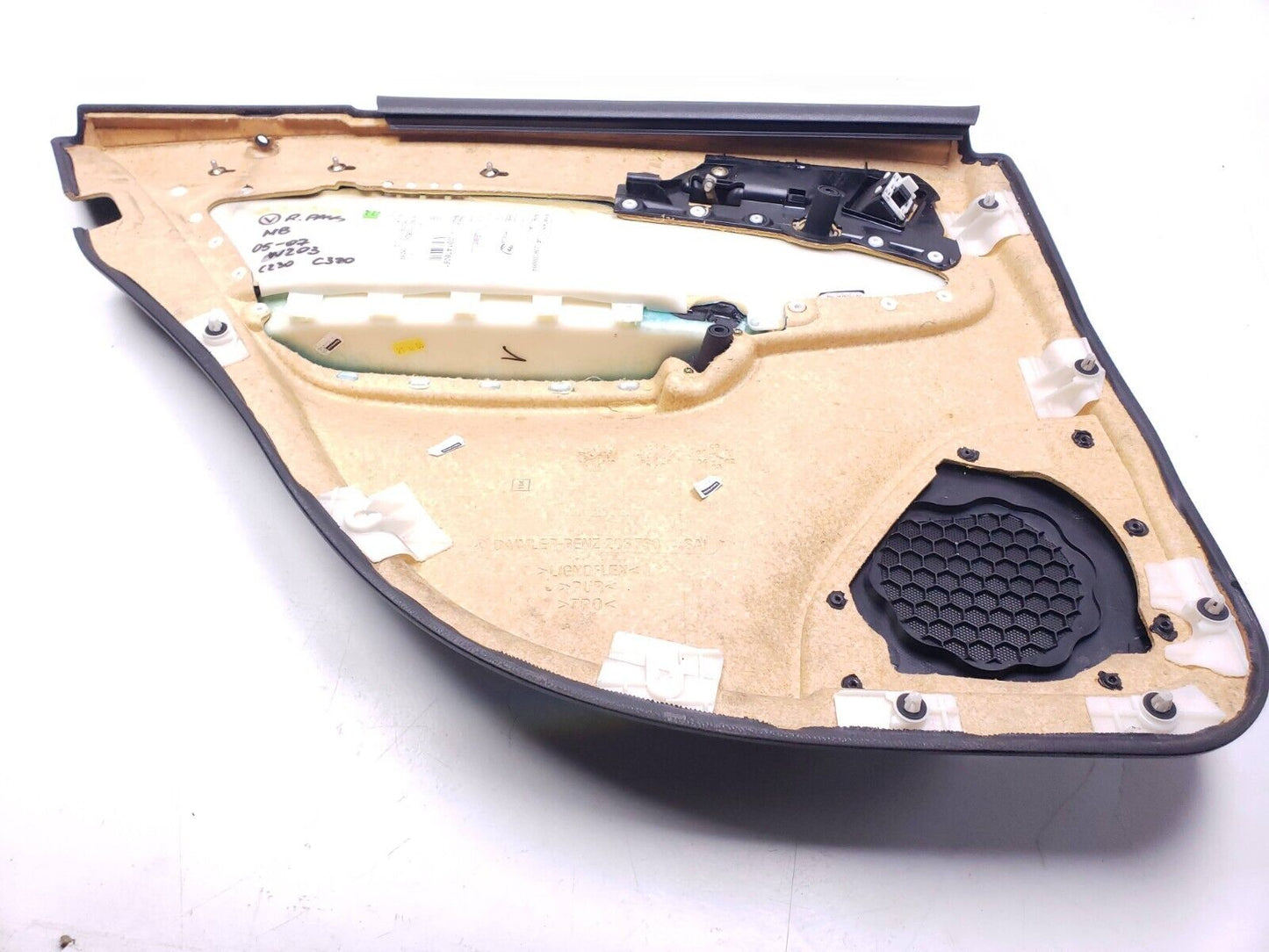03 04 05 06 Mercedes Rear Door Panel Trim Passenger Right Side W203 C230 Sdn OEM