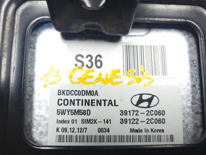 2013-2016 Genesis Coupe Ecu Ecm Engine Control Module 2.0t OEM 39172-2c060