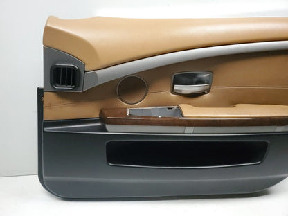 02 03 04 05 BMW 745i E65 Front Right Door Trim Panel Passenger Side OEM