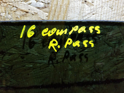 13 14 15 16 17 Jeep Compass Rear Right Passenger Side Door Window Glass OEM 30k