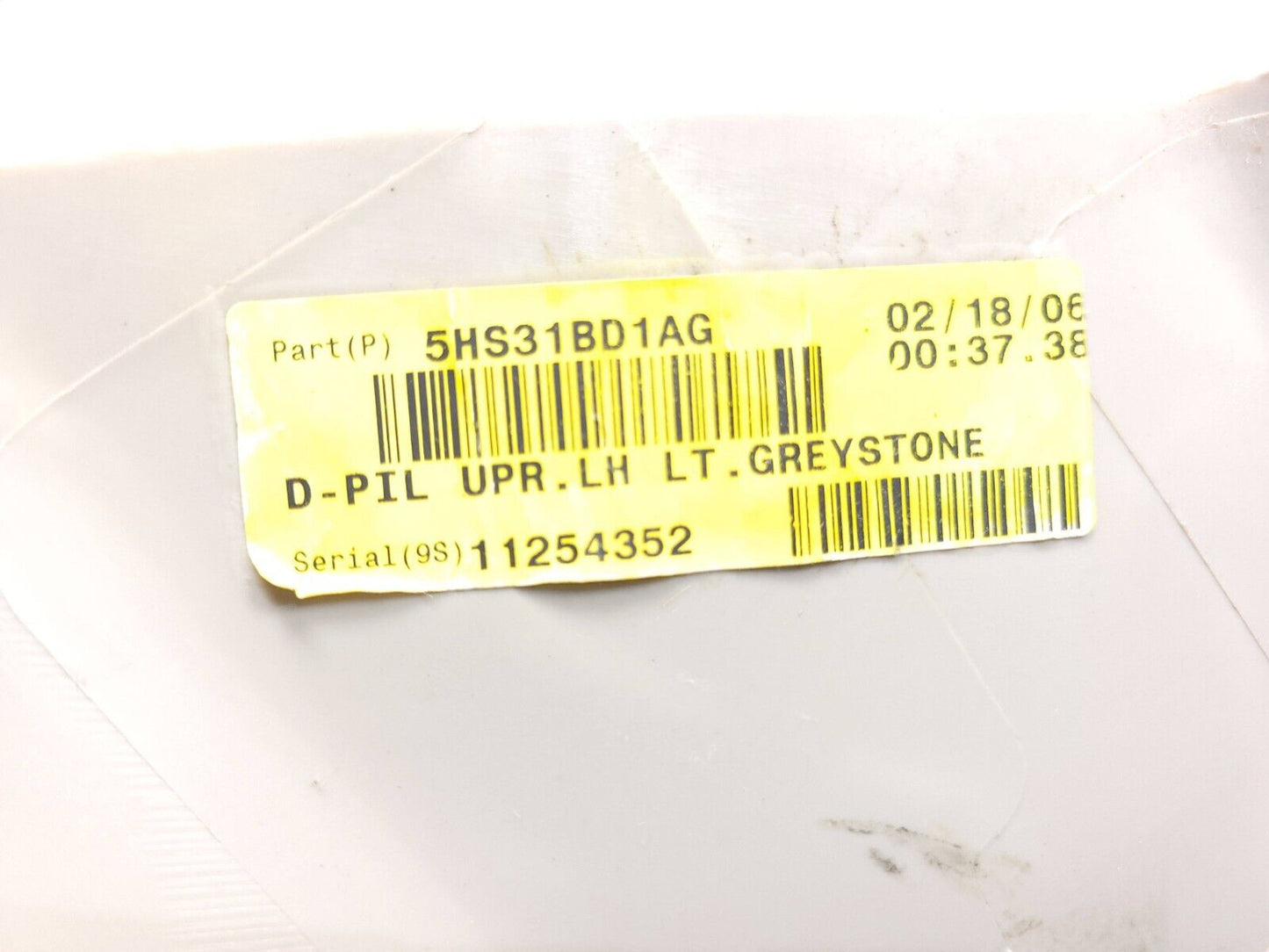 2006 - 2010 Jeep Grand Cherokee Rear Upper D Pillar Trim Panel Left Driver OEM