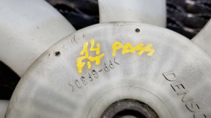 08 09 10 11 12 13 14 Honda Fit Radiator Cooling Fan Motor W/ Blade OEM