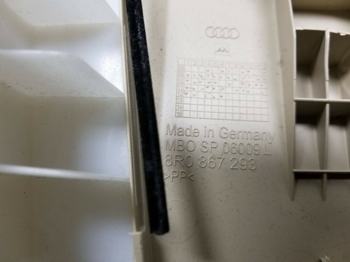 10 11 12 Audi Q5 Left Driver Side B Pillar Upper Trim Cover Panel OEM 72k Miles