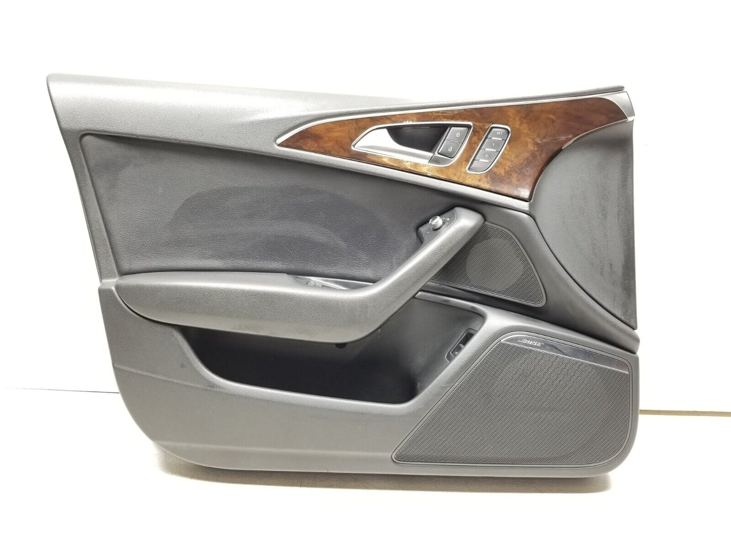 12 13 14 15 Audi A6 Front Left Driver Side Door Panel Trim W/ Master Switch OEM