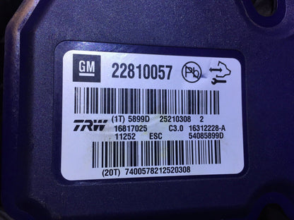 2012-2015 Buick Lacrosse Anti Lock Brake ABS Pump Module 22827930 OEM N30