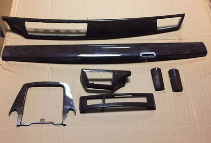 02 03 04 05 BMW 745i E65 Interior Dash Trim Center Console Wood Set OEM