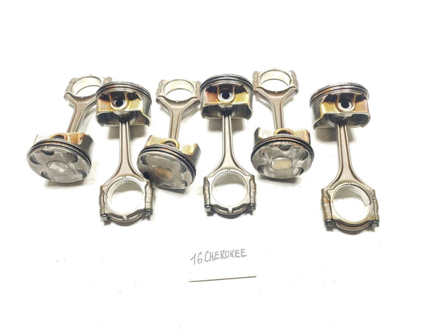 14 15 16 17 18 Jeep Cherokee Piston W/ Connecting Rod 6pcs Size: Std OEM 3.2l