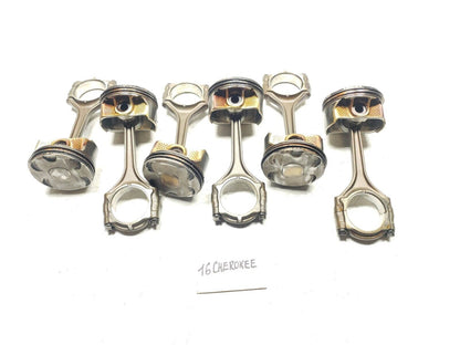 14 15 16 17 18 Jeep Cherokee Piston W/ Connecting Rod 6pcs Size: Std OEM 3.2l