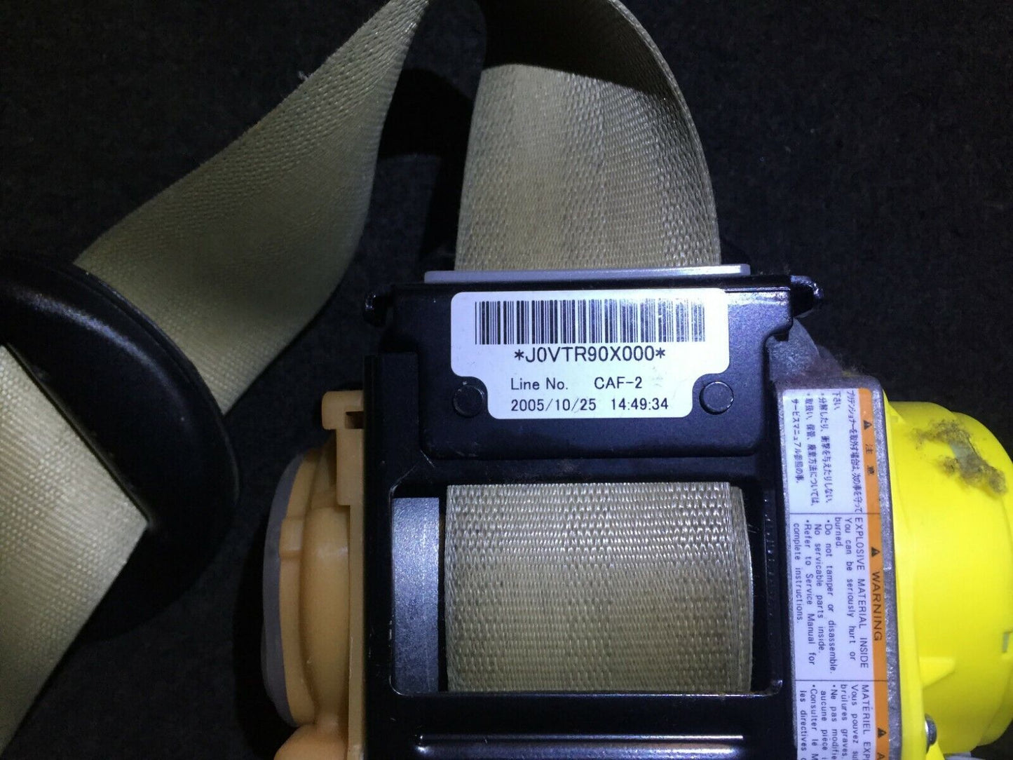 06 07 08 Acura Rl Front Passenger Seat Belt Retractor OEM D41
