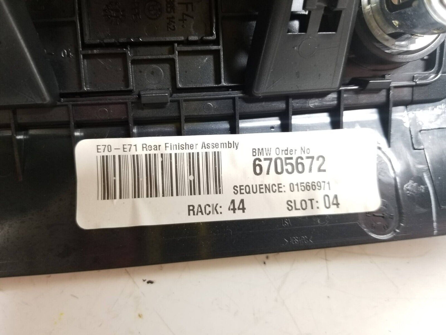 07 08 09 10 11 12 13 BMW X6 Rear Console Trim Climate Control Switch Panel OEM