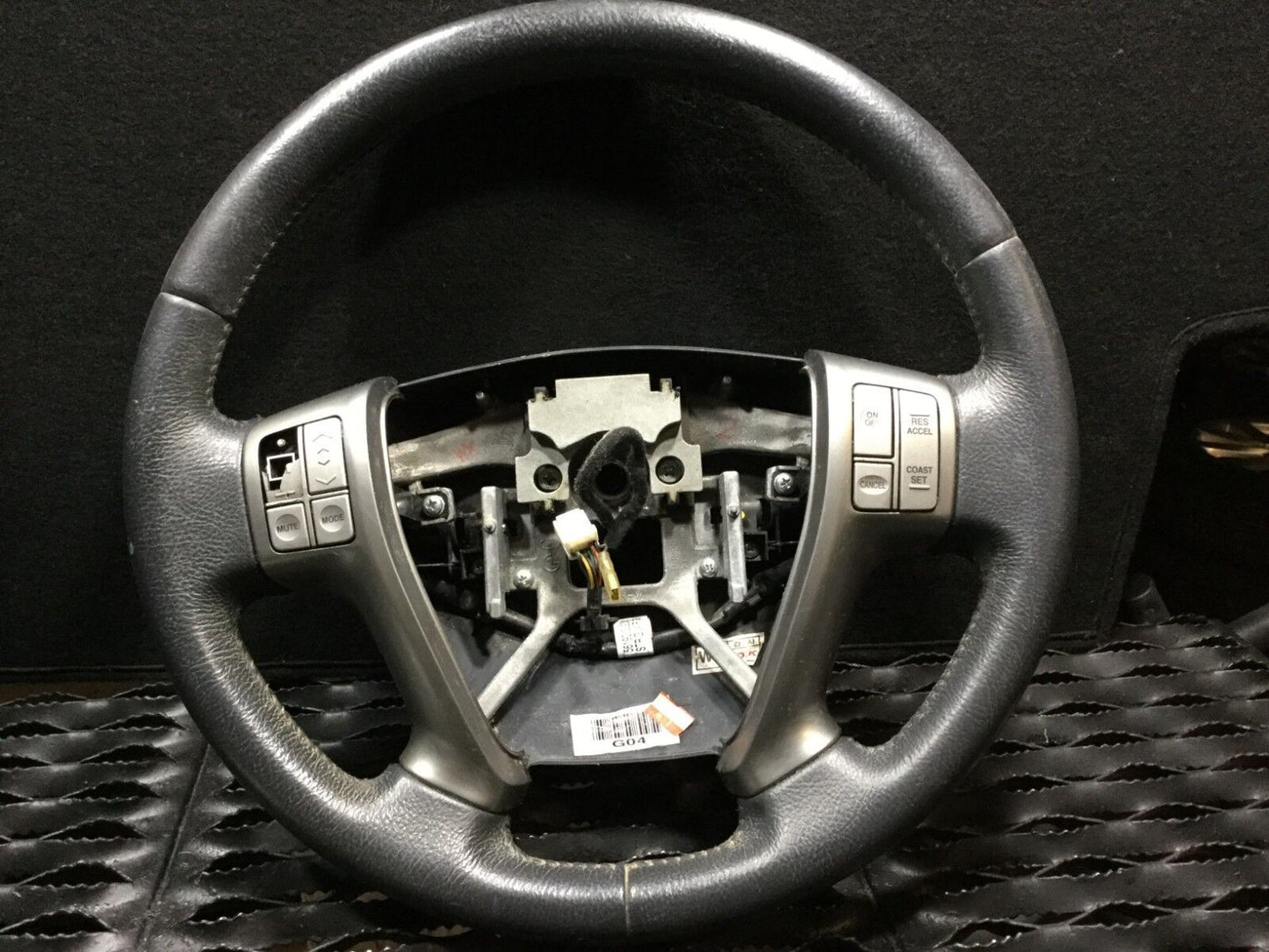07 08 09 10 11 12 Hyundai Veracruz Steering Wheel Black Leather OEM