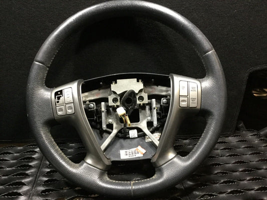 07 08 09 10 11 12 Hyundai Veracruz Steering Wheel Black Leather OEM