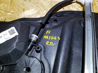 2014 2015 2016 Mazda 3 Rear Left Driver Side Door Window Regulator OEM 16k