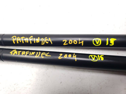 1999 - 2004 Nissan Pathfinder Rear Tailgate Shock Strut Support Pair OEM