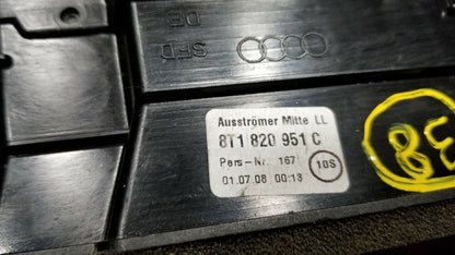 08 09 10 11 12 Center Dashboard Vent 8t1820951c Audi A4 S4 A5 S5 OEM #38
