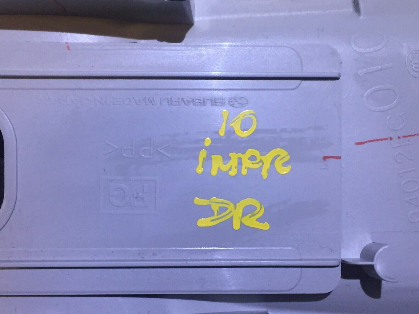 08 09 10 Subaru Impreza Left Driver Upper B Pillar Trim 94012fg010 OEM