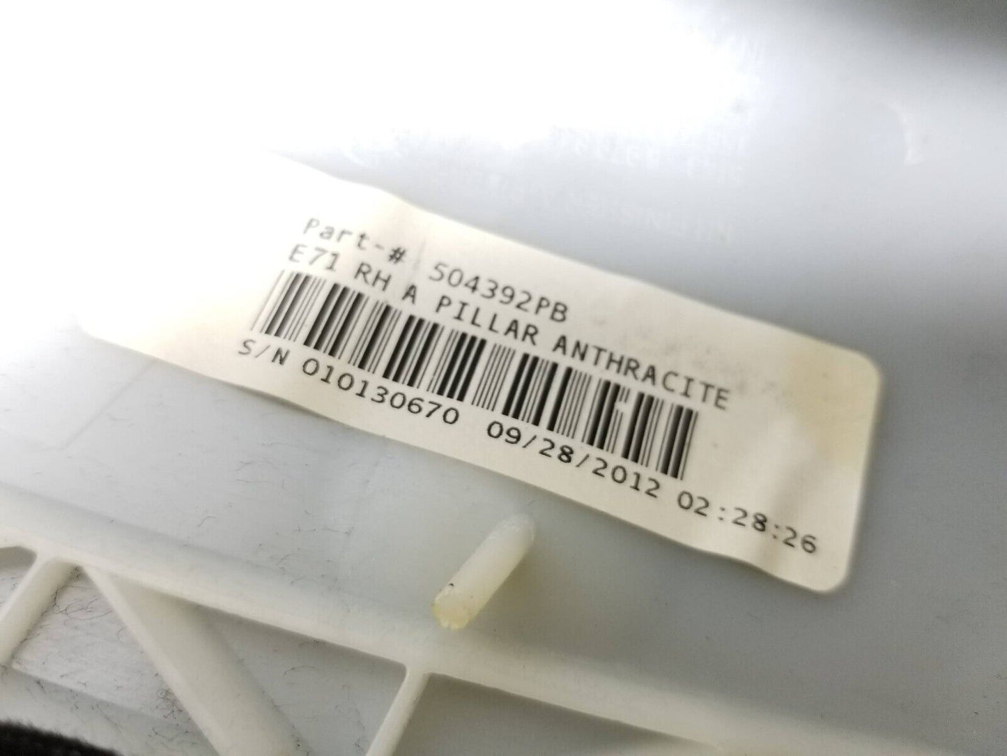 07 08 09 10 11 12 13 BMW X6 Front Right Passenger A Pillar Trim Cover OEM
