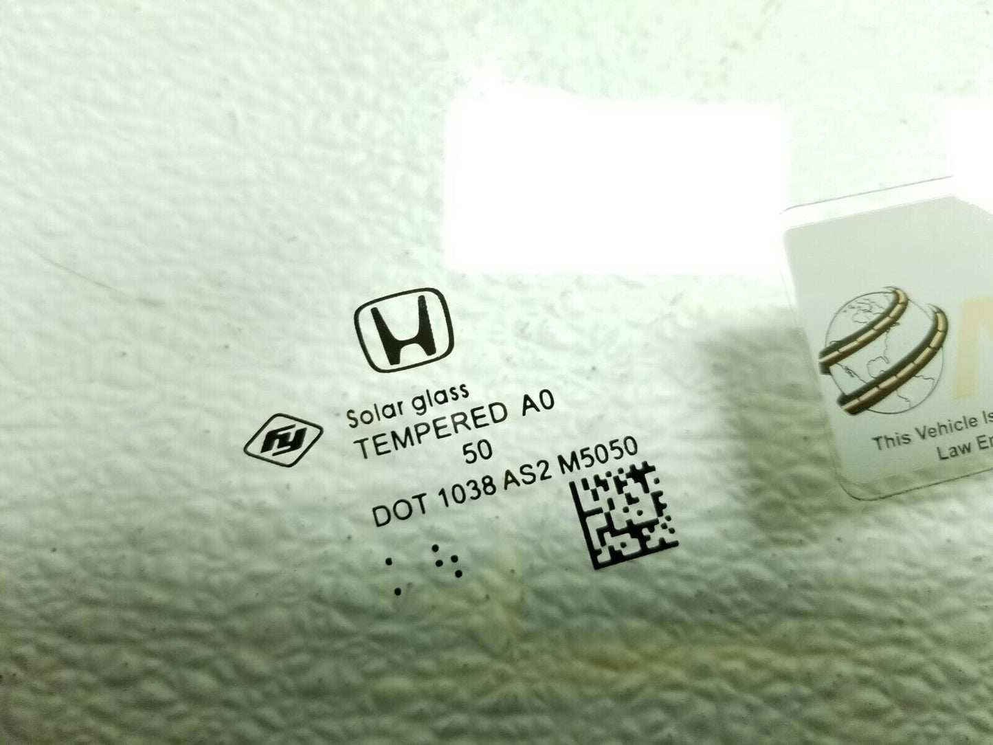 18 19 20 21 22 Honda Odyssey Front Door Window Glass Right Pass Side OEM