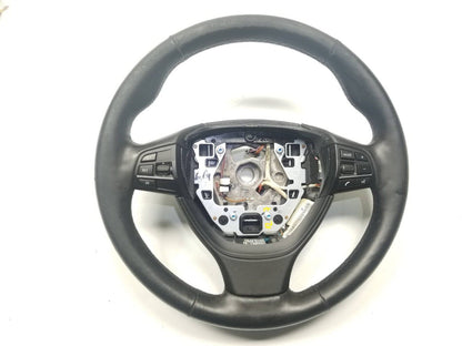 09 10 11 12 BMW 750li Steering Wheel Black Leather OEM