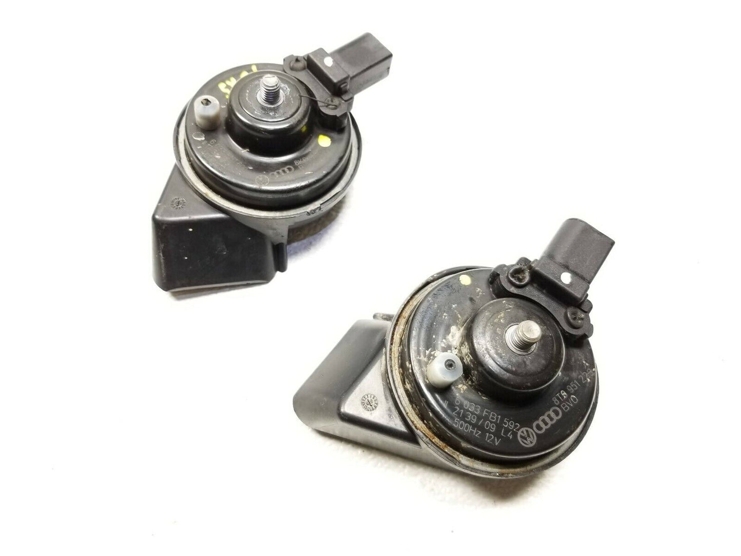 08 09 10 11 Audi A5 Coupe Horn High & Low Tone Pair OEM