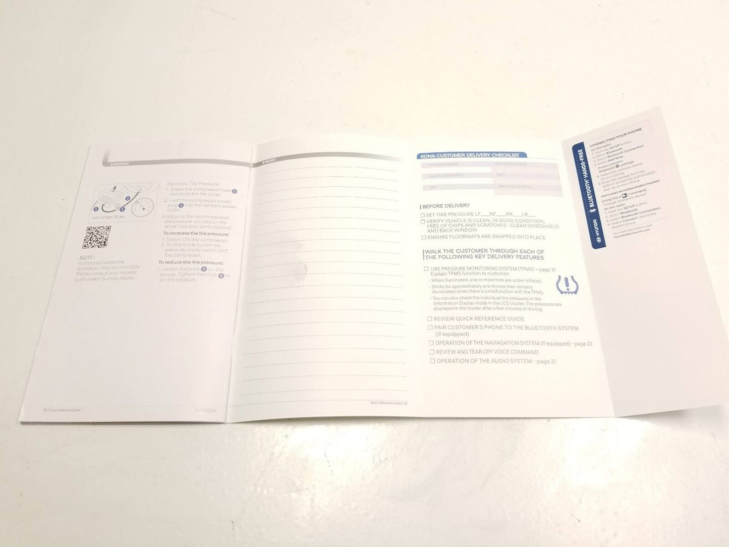 18-21 Hyundai Kona Owner's Manual OEM 29k Miles