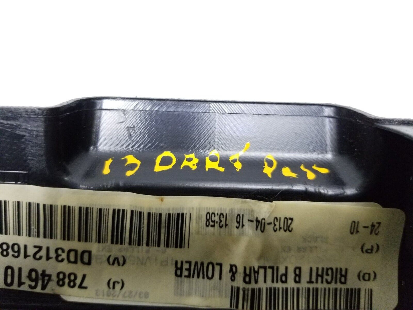13 14 15 16 Dodge Dart B Pillar Lower Trim Right Passenegr Side OEM 52k